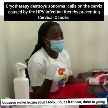 How is the Cervical Cryotherapy treatment done?