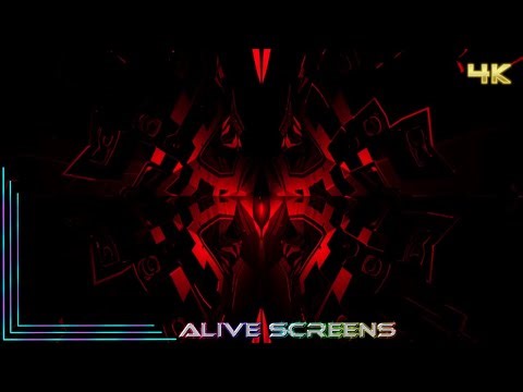 4K Red Fractal Tunnel VJ Loop Background