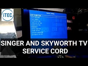 SINGER LED TV SERVICE CORD