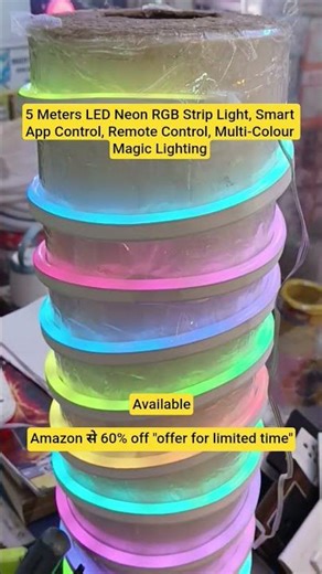 Smart RGB Neon Led Strip Light Full Review || Bluetooth Control Neon Light