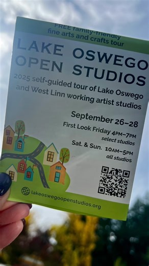 The best part about @lo.openstudios is you can visit artists’ studios as you’re able throughout your day. I stopped in #27 on the way to drop my daughter at work and was treated to three amazing artists in one beautiful space (Betsy Reid’s LAKE STAR ART ART STUDIO). It’s a BEAUTIFUL DAY to explore. You can see check out the map at lakeoswegoopenstudios.org. Today and tomorrow, 10 am - 5 pm. | Lake Oswego Chamber of Commerce