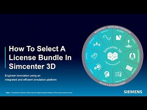 How To Select A License Bundle In Simcenter 3D