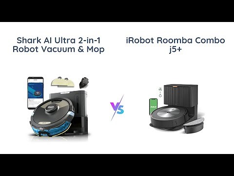 🔥 Shark AI Ultra 2-in-1 Robot Vacuum vs iRobot Roomba Combo j5+ 🔥