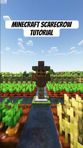 Minecraft Scarecrow Tutorial 🌾🌾