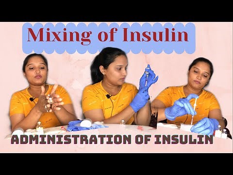 Insulin Injection Demonstration | Mixing of Insulin | How to inject Insulin | tutorial
