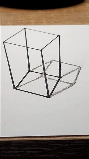 3D Cube for Beginners #art #drawing #3d