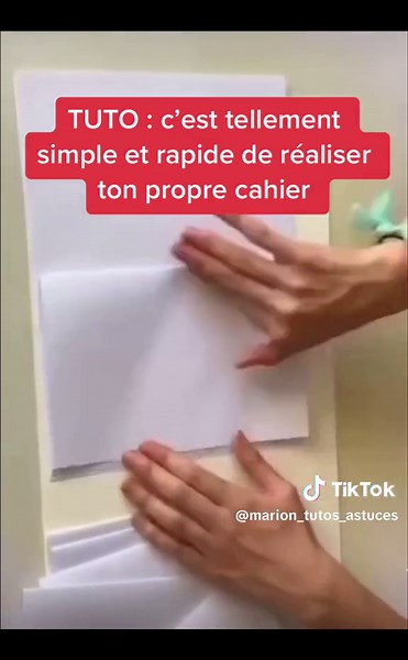 Simple, rapide et personnalisable #cahier #tuto #diy #creation #school #handmade #idea #ecole #fournituresscolaires #paper #fyp #cahierpersonnalisé