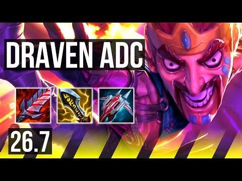 DRAVEN & Rakan vs CAITLYN & Janna (ADC) | 62K damage | NA Master | 26.7