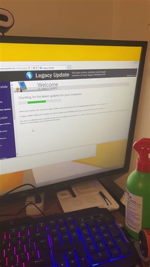 Running Legacy update on Windows 8.1 part 1