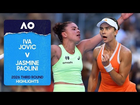 Iva Jovic v Jasmine Paolini Highlights | Australian Open 2026 Third Round