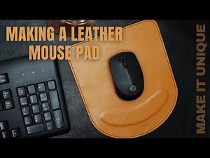 Handmade Leather Mouse Pad | Cow Finish Leather | Full Crafting Process From Scratch #leathercraft