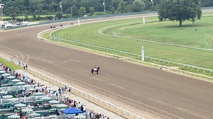 172K views · 2.9K reactions | A look from above of the stretch run of Race 6, with an upset win by Surface to Air in the Monmouth Cup @MonmouthPark . | Daily Racing Form | Facebook