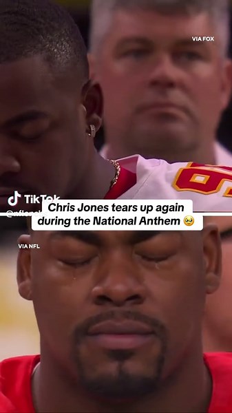 Chris Jones Moved to Tears During Super Bowl Anthem