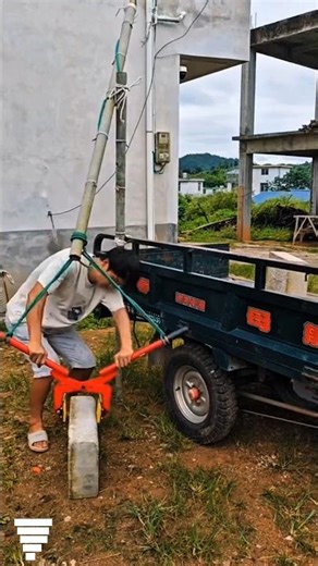 Manual Stone Lifting Tool! Genius Homemade Crane for Heavy Block Lifting - Smart Engineering Idea