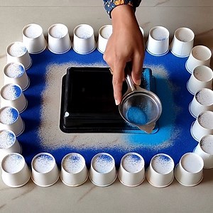 14M views · 9.7K reactions | Easy & Simple Rangoli Designs Using Tea Cups & Tea Filter. Rangoli by Sangeeta. This video is very relaxing to watch. | KS Kitchen & Lifestyle | Facebook