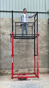 1.1M views · 5.9K reactions | Convenient electric scaffold lift platform, wireless remote control, anti-fall devices and safety support legs for working safely. Working height can be 2/3/4/5/6/7/8/10m, loading up to 300 kg #liftingequipment #scaffolding #materialhandlingequipment | Hebei Hengxiang Engineering Materials Co., Ltd. | Facebook