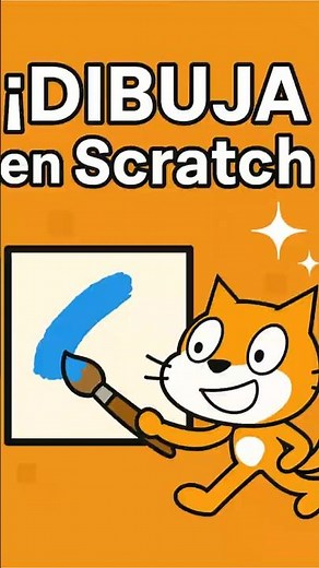 🎨 ¡Dibuja la con Código en Scratch! ✨ Súper Fácil y Creativo 🖌️ #Scratch #DibujarEnScratch