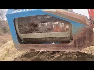 【アタッチメント】TMB-200 選別試運転動画【0.7m3用トロンメルバケット】