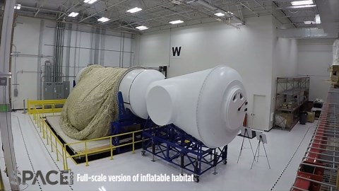 Watch How Sierra Space Blows Up inflatable Habitat Test