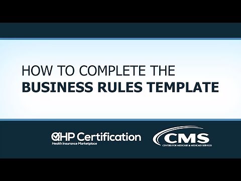 How to Complete the Business Rules Template