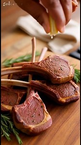 Lamb Chops Recipe 🧑‍🍳😋🔥 Ingredients For the Marinade: 8 lamb chops (rib or loin chops, about 1 inch thick) 3 tbsp olive oil 2 tbsp fresh lemon juice (about 1 lemon) 4 garlic cloves, minced 1 tbsp fresh rosemary, chopped (or 1 tsp dried rosemary) 1 tbsp fresh thyme, chopped (or 1 tsp dried thyme) 1 tsp ground cumin 1 tsp smoked paprika 1 tsp salt 1/2 tsp black pepper For Serving: Lemon wedges Fresh parsley or rosemary sprigs (for garnish) Optional Sides: Roasted vegetables (like potatoes, car