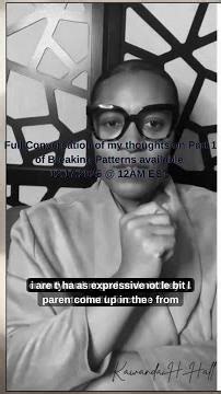 An Honest Conversation about Part 1 of Breaking Patterns