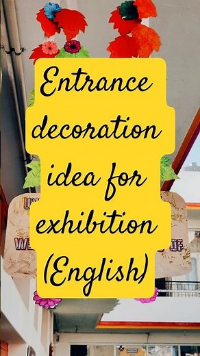 Beautiful English Exhibition Entry Decoration | Easy DIY Idea #shortsfeed #viralvideo
