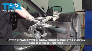 How to Replace Front Power Window Motor  Regulator Assemblies 2003-2008 Subaru Forester