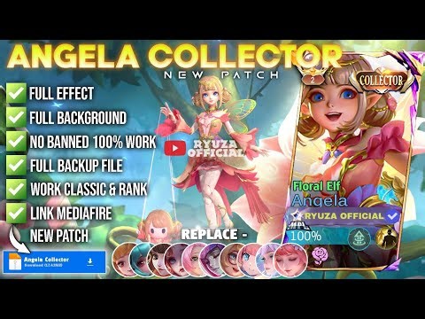 NEW Script Skin Angela Collector - Floral Elf No Password | Full Effect Voice Patch Terbaru