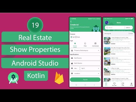 Real Estate App | 19 Show Properties | Android Studio | Kotlin