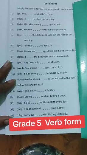 Mastering Grade 5 Verb Forms in English