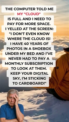 The Cloud is Full? Pay Me! ☁️📦 #shorts #funny #grandpa