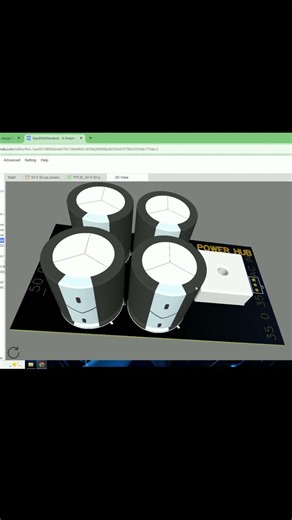 50 0 50 Power Hub | Pcb Design Course | Pcb Design Easyeda | NS Power Hub #shorts #2026
