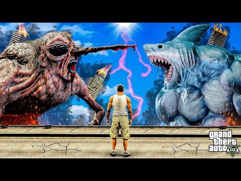 FRANKLIN & SHARKZILLA VS MOSQUITOZLLA In GTA 5