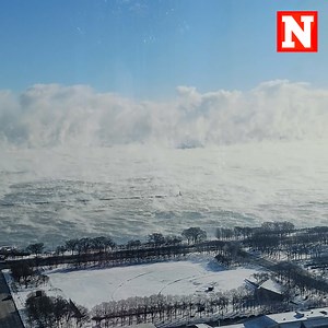 2.4K views · 47 reactions | Mesmerizing video shows Lake Michigan appear to smoke amid a deep freeze. The first stage of lake-effect snow, this phenomenon happens when heat from a body of water rises as cold air moves over it, turning the moisture into low-lying clouds as it cools. | Newsweek | Facebook