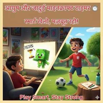 🎮⏱️आयुष और जादुई माइनक्राफ्ट टाइमर | स्मार्ट खेलो, मज़बूत रहो| Minecraft Timer #shorts #ytshorts