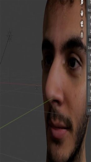 just testing my friend's nose in blender #3dcompositing #memes #funny #animation