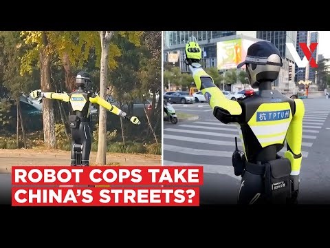 China’s Robo-Police Era Begins? Humanoid Cops, Tear-Gas Robots, AI Law Enforcement | VERTEX