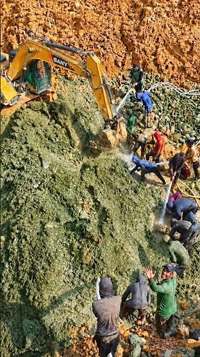GOLD MINING PROCESS WITH SANY EXCAVATOR IN THE MINING IS LIFE #mininggold #sany #goldprospecting
