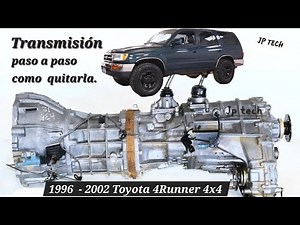 1996 - 2002 Toyota 4runner 4x4 how to remove transmission.