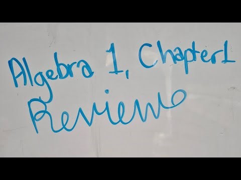 20260116 | Algebra 1 Chapter 1 Review & Review Game