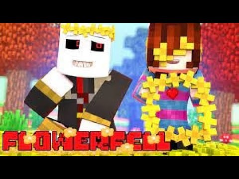 SANS LOVES FRISK! Minecraft FLOWERFELL! UNDERTALE AU (Minecraft Undertale Roleplay)