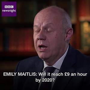 Will the living wage reach £9 an hour by 2020? Emily Maitlis quizzes Work and Pensions Secretary Damian Green | BBC Newsnight