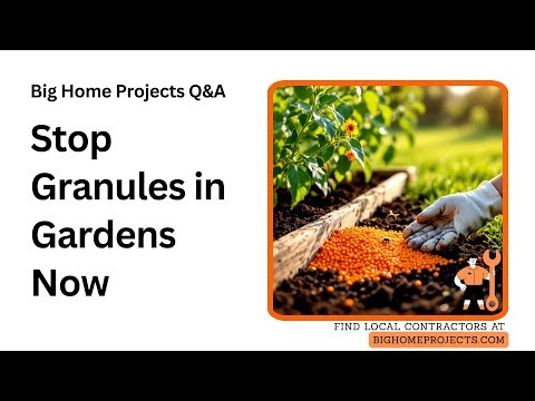 Stop Lawn Granules Contaminating Edible Beds
