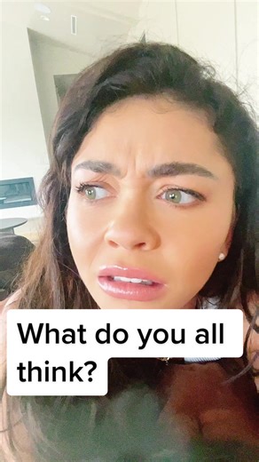Sarah Hyland Singing with Different Filters