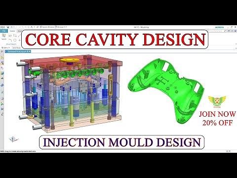 CORE CAVITY DESIGN IN PLASTIC MOULD DESIGN | PLASTIC MOULD DESIGN TUTORIAL #cimdesignsolution