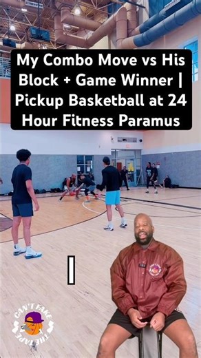 My Combo Move vs His Block + Game Winner | Pickup Basketball at 24 Hour Fitness Paramus