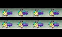 Mix of 8 videos from youtube : Spongebob Bill Cipher intro (x8)