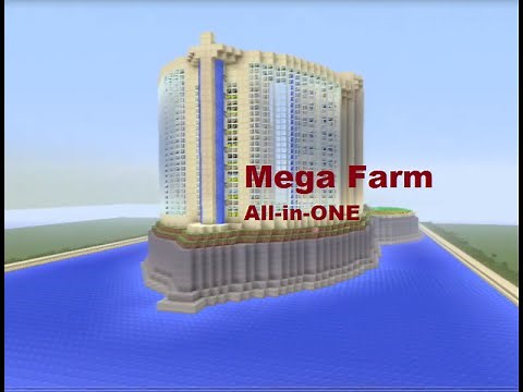 Minecraft Mega Farm All - IN - ONE