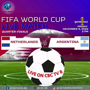 #LIVE now on CBC TV 8❗️ ⚽️ Relive the day's action when Match Day airs live from The 246, on CBC TV 8 at 8:30 p.m. Don't miss the highlights and analysis❗️ #FootballWorldCup #CBCTV8 #FIFA #Barbados #WorldCup #CBCNewsBB #CBC #Football #CBCNewsBarbados | CBC News Barbados